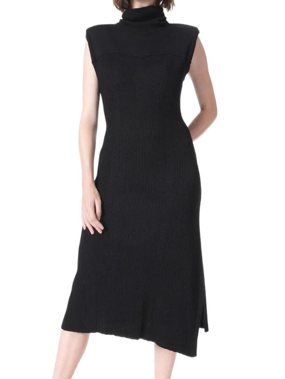 -Dee Ocleppo- NWT Emilia Ribbed-Asymmetrical Dress, Size M